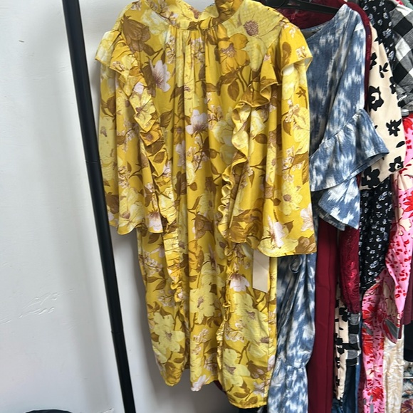 Happy Nature Dresses & Skirts - NWT HAPPY Couture from Drew Barrymore yellow floral long dress